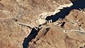 Lake Mead, Hoover Dam, and the Nevada-Arizona Border, December 12, 2018 (cropped)