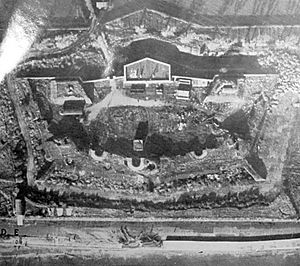 Lumps fort from the air 1945