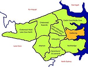 Map Willoughby Castlecrag