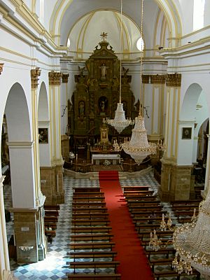 Marbella. Iglesia de la Encarnación. Nave principal