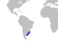 Mustelus schmitti distmap