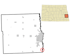 Location of Oxbow, North Dakota