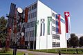 NTB-Buchs-Campus with national and international flags
