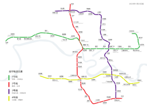 Nanning Rail Transit Linemap