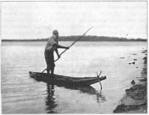 Native tribes of South-East Australia Fig 24 - A Kurnai bark canoe