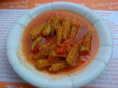 Okra stew in Turkey