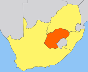 Orange Free State map