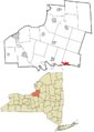Oswego County New York incorporated and unincorporated areas Constantia highlighted