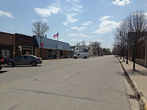 Downtown Pinconning, along Kaiser Street