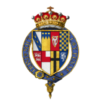 Quartered arms of Sir Henry Stanley, 4th Earl of Derby, KG