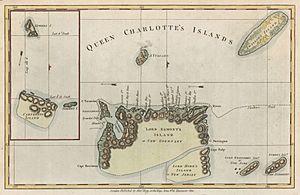 Queen Charlotte's Islands map 1776