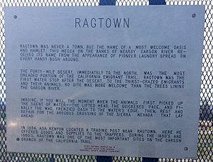 Ragtown Highway Marker