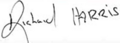Richard Harris Signature