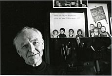 Robert Doisneau photographed by Bracha L. Ettinger in his studio in Montrouge, 1992
