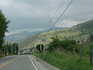 Ruta Nacional 50, La Calera, Cundinamarca, Colombia