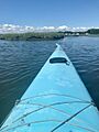 Sea Kayaking at high tide in Charles E Wheeler WMA
