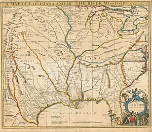 Senex A map of Louisiana and of the River Mississipi 1721 UTA