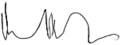 Signature of Michael Heseltine