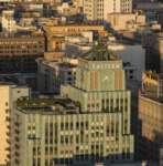 Skyline view of Los Angeles, California, centering on the 13-story Eastern Columbia Building in the Broadway Theater District LCCN2013631691 (cropped)