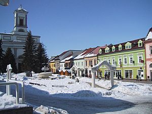 Central Poprad in winter
