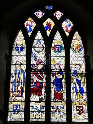Stained glass window by Geoffrey Webb in Curdworth Church