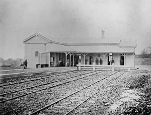 StateLibQld 1 105244 Gympie Railway Station in 1882