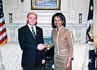 Sulejman Tihic et Condoleezza Rice