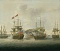 The Attack of Nova Colonia in the River Plate in 1763, under the command of Captain John Macnamara