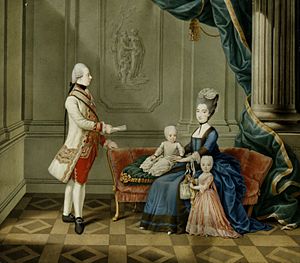 The family of Archduke Ferdinand of Austria by Gaetano Mediolani Peregus