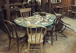 Tombstone-Building-Bird Cage Theatre-Poker Room Table