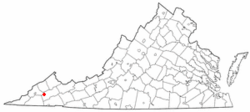 Location of St. Paul, Virginia