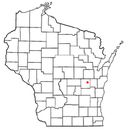 Location of Vinland, Wisconsin