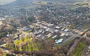 Waitsburg Washington aerial photo - looking southwest 2