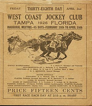 West Coast Jockey Club Racing Book Cover April 2 1926