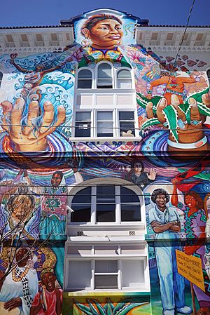 Women's Building - mural on side 2