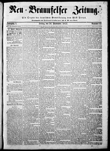 Zeitung 1853