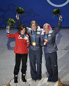 2010 Womens Moguls medalists