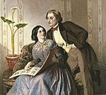 A Fashionable Couple by Rebecca Solomon (c.1856)