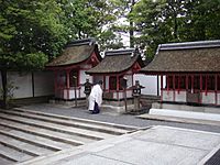 A priest in Fushimi Inari-taisha