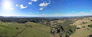 Aerial panorama from Mount Mee lookout. June 2023