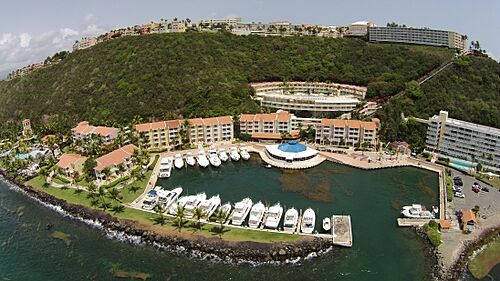 Aerial view of El Conquistador Resort and Harbor