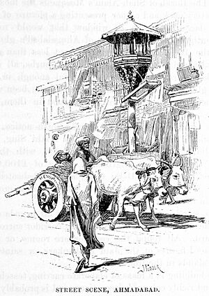 Ahmedabad street scene 1890