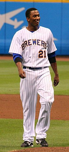 Alcides Escobar on August 14, 2009