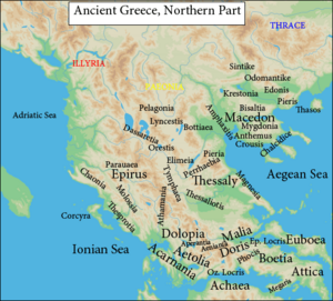 Ancient Greek Northern regions