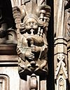 Angel playing bagpipes, Thistle Chapel, St. Giles