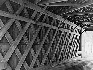 Ashland Covered Bridge, Lattice-Work, Red Clay Creek-Barley Mill Road, Ashland (New Castle County, Delaware)