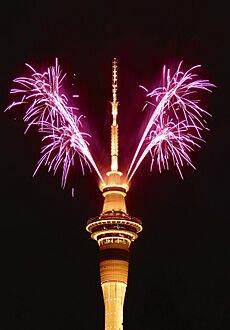 Auckland NZ New Year 2023 Fireworks