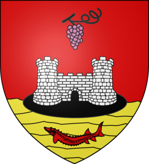 Blason ville fr Isle-Saint-Georges (Gironde)