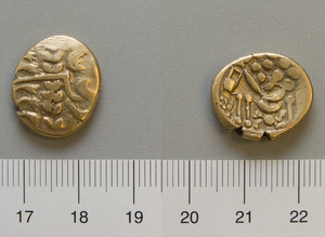 British A stater with scale
