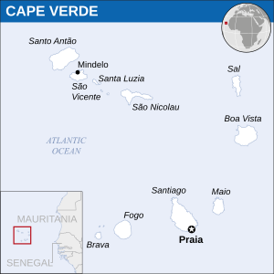 Cape Verde - Location Map (2013) - CPV - UNOCHA